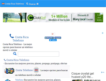 Tablet Screenshot of costaricatelefono.com